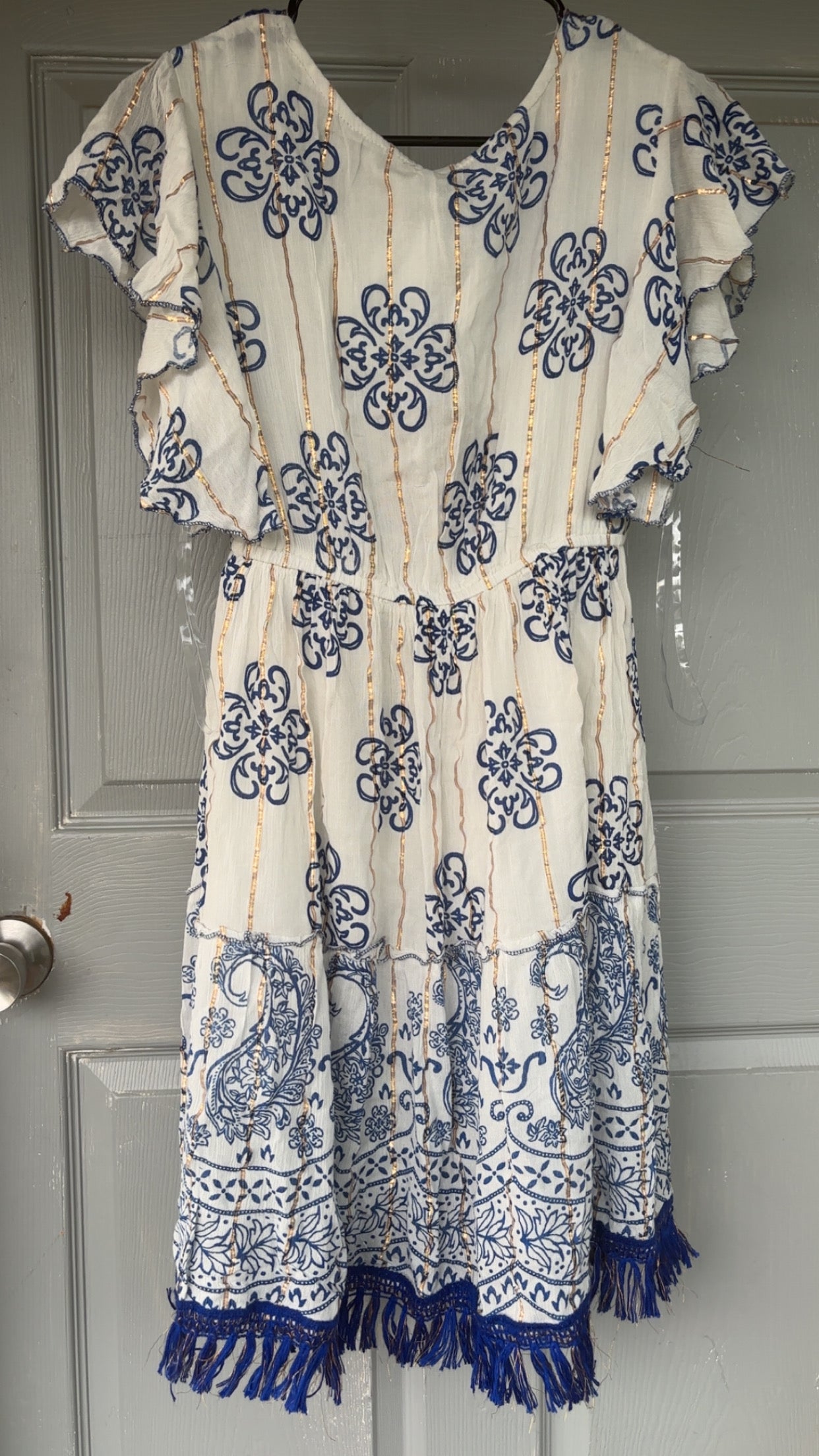 Blue & White Talavera Top/Dress