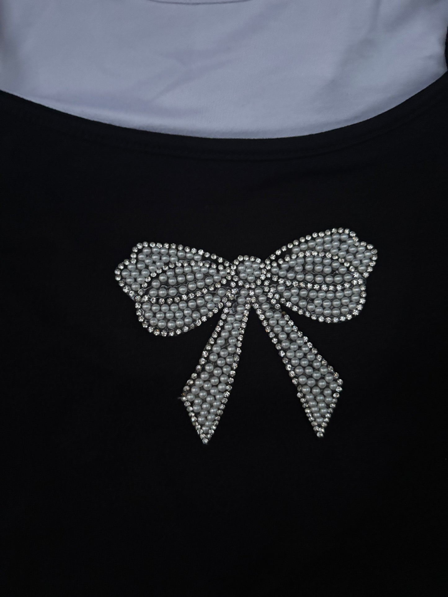 Pearl and Diamond Bow Crop Top