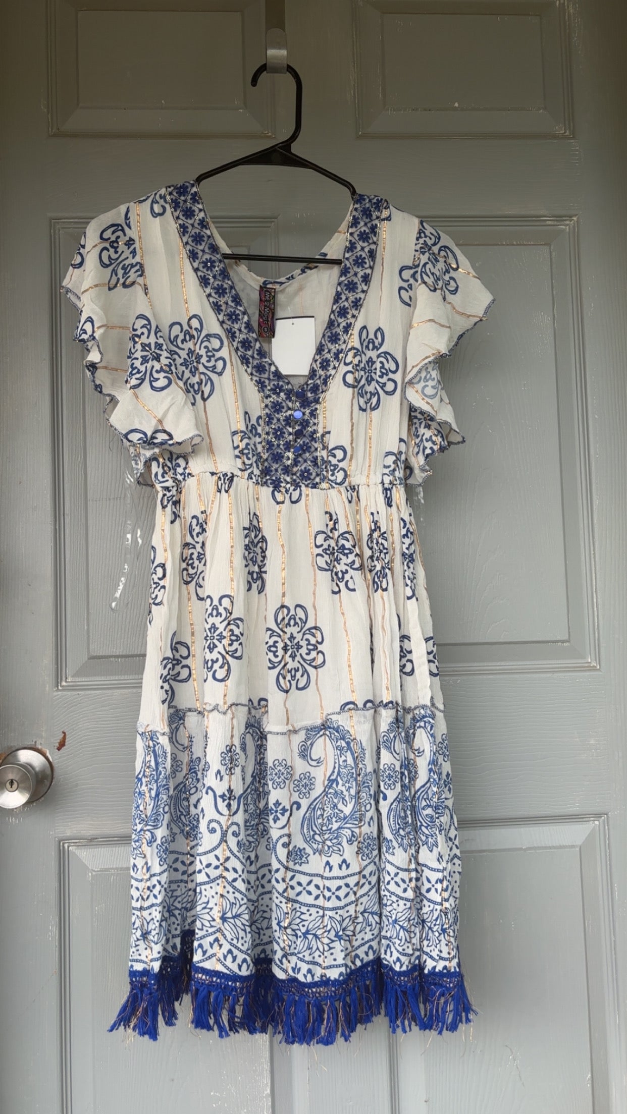 Blue & White Talavera Top/Dress