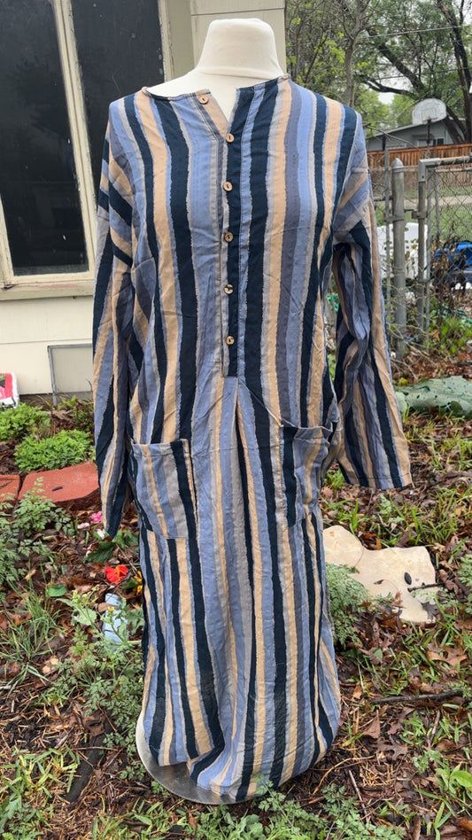 Blue Tribal Thobe
