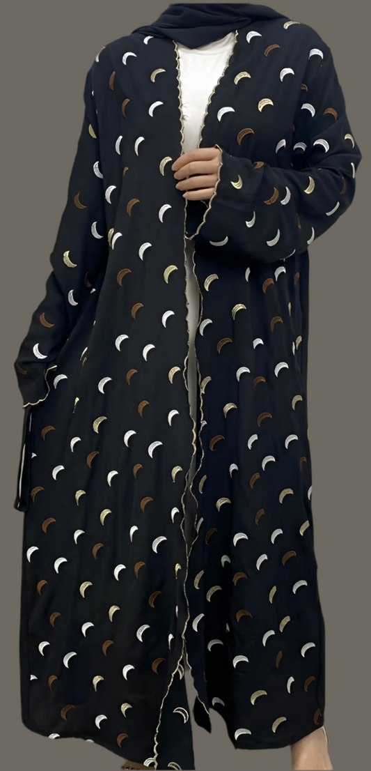 Moon Open Abaya