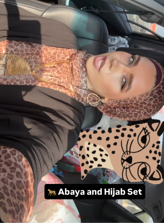 🐆 Open Abaya & Hijab
