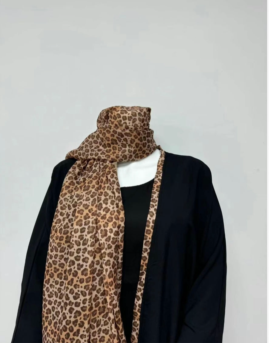 🐆 Open Abaya & Hijab